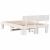 Cadru de pat cu headboard Alb 140 x 190 cm Lemn de brad solid GartenMobel Dekor