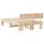Cadru de pat cu headboard Maro 135 x 190 cm Lemn de brad solid GartenMobel Dekor