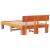 Cadru de pat Maro ceruit 135 x 190 cm Lemn de brad solid GartenMobel Dekor