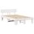 Cadru de pat cu headboard Alb 120 x 190 cm Lemn de brad solid GartenMobel Dekor
