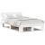 Cadru de pat cu headboard Alb 120 x 190 cm Lemn de brad solid GartenMobel Dekor