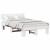 Cadru de pat cu headboard Alb 120 x 190 cm Lemn de brad solid GartenMobel Dekor