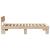 Cadru de pat cu headboard Maro 100 x 200 cm Lemn de brad solid GartenMobel Dekor