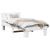 Cadru de pat cu headboard Alb 100 x 200 cm Lemn de brad solid GartenMobel Dekor