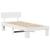 Cadru de pat cu headboard Alb 100 x 200 cm Lemn de brad solid GartenMobel Dekor