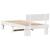 Cadru de pat cu headboard Alb 100 x 200 cm Lemn de brad solid GartenMobel Dekor