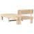 Cadru de pat cu headboard Maro 75 x 190 cm Lemn de brad solid GartenMobel Dekor