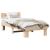 Cadru de pat cu headboard Maro 75 x 190 cm Lemn de brad solid GartenMobel Dekor