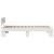 Cadru de pat cu headboard Alb 75 x 190 cm Lemn de brad solid GartenMobel Dekor
