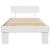 Cadru de pat cu headboard Alb 75 x 190 cm Lemn de brad solid GartenMobel Dekor
