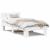 Cadru de pat cu headboard Alb 75 x 190 cm Lemn de brad solid GartenMobel Dekor