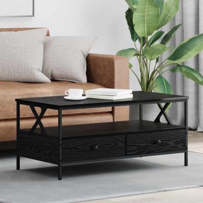 Masă de cafea Stejar negru 100 x 51 x 45 cm Lemn compozit GartenMobel Dekor