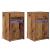 Noptieră LED cu sertar 2 pcs Lemn vechi 38 x 34 x 61 cm PAL GartenMobel Dekor