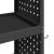 Cărucior pentru unelte cu raft cu roata Negru 75 x 35 x 73 cm Metal GartenMobel Dekor