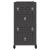 Cărucior pentru unelte cu raft cu roata Negru 75 x 35 x 73 cm Metal GartenMobel Dekor