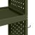 Cărucior pentru unelte cu raft cu roata Olivengrønn 65 x 35 x 111 cm GartenMobel Dekor