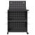 Cărucior pentru unelte cu raft cu roata cu depozitare Manual Negru 65 x 35 x 111 cm GartenMobel Dekor