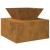 Grătar 50 x 50 x 40 cm din oțel corten GartenMobel Dekor