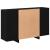 Bufet cu raft Stejar negru 120 x 30 x 75 cm Lemn compozit GartenMobel Dekor