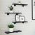 Set de 4 plăci de raft , Stejar Negru, 40x10x1.5 cm, din lemn prelucrat. GartenMobel Dekor