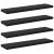 Set de 4 plăci de raft , Stejar Negru, 40x10x1.5 cm, din lemn prelucrat. GartenMobel Dekor