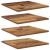Set 4 plăci de raft - Lemn vechi - 40x40x1.5 cm - Din lemn prelucrat GartenMobel Dekor