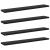 Rafturi bookshelf - set de 4 din lemn de stejar negru, 60x10x1.5 cm - realizate din lemn prelucrat GartenMobel Dekor
