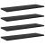 Plăci de raft din stejar negru - Set de 4, măsurând 60x20x1.5 cm, din lemn prelucrat rezistent. GartenMobel Dekor