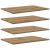 Placă Raft pentru Cărți cu raft 4 pcs Maro 100 x 40 x 1.5cm PAL GartenMobel Dekor