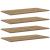 Placă Raft pentru Cărți cu raft 4 pcs Maro 100 x 40 x 1.5cm PAL GartenMobel Dekor