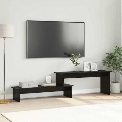 Cabinet TV cu raft Stejar negru 180 x 30 x 43 cm Lemn compozit GartenMobel Dekor
