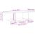 Cabinet TV cu raft cu depozitare Maro 103 x 30 x 26.5 cm Lemn compozit GartenMobel Dekor