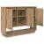 Bufet cu raft cu ușă stejar artizanal 97 x 29 x 75 cm Lemn compozit GartenMobel Dekor