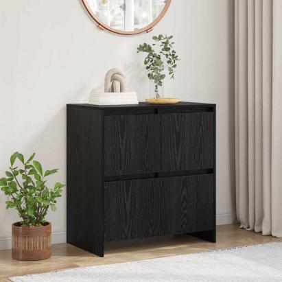 Bufet cu ușă Stejar negru 70 x 41 x 75 cm Lemn compozit GartenMobel Dekor