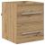 Dulap de Baie Stejar artisanal 41 x 38.5 x 48 cm Lemn compozit GartenMobel Dekor