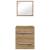 Dulap de Baie Stejar artisanal 41 x 38.5 x 48 cm Lemn compozit GartenMobel Dekor