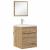 Dulap de Baie Stejar artisanal 41 x 38.5 x 48 cm Lemn compozit GartenMobel Dekor