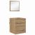 Dulap de Baie Stejar artisanal 41 x 38.5 x 48 cm Lemn compozit GartenMobel Dekor