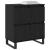 Bufet cu depozitare cu ușă Negru 60 x 35 x 70 cm Lemn compozit GartenMobel Dekor