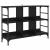 Bufet cu depozitare Negru 102 x 32 x 73.5 cm Lemn compozit GartenMobel Dekor