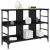 Bufet cu depozitare Negru 102 x 32 x 73.5 cm Lemn compozit GartenMobel Dekor