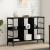 Bufet cu depozitare Negru 102 x 32 x 73.5 cm Lemn compozit GartenMobel Dekor