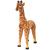 Jucărie de pluș girafă în picioare, maro și galben, XXL GartenMobel Dekor
