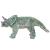 Jucărie din pluș dinozaur Triceratops în picioare, verde, XXL GartenMobel Dekor