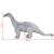 Jucărie de pluș verticală dinozaur Brachiosaurus, gri XXL GartenMobel Dekor