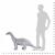 Jucărie de pluș verticală dinozaur Brachiosaurus, gri XXL GartenMobel Dekor