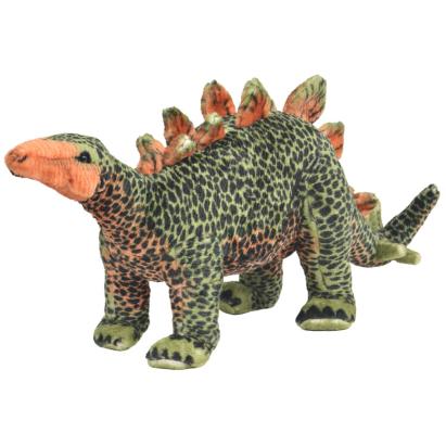 Jucărie de pluș dinozaur Stegosaurus, verde și portocaliu XXL GartenMobel Dekor
