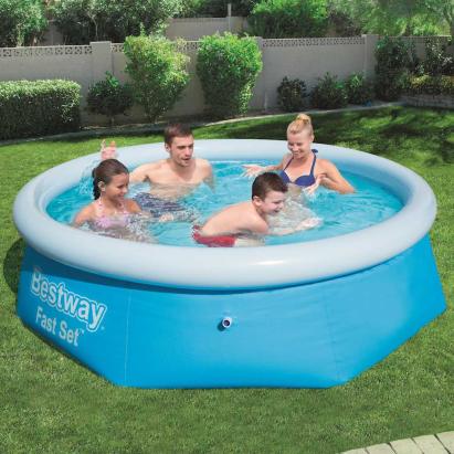 Bestway Piscină gonflabilă Fast Set, 244 x 66 cm, rotundă, 57265 GartenMobel Dekor