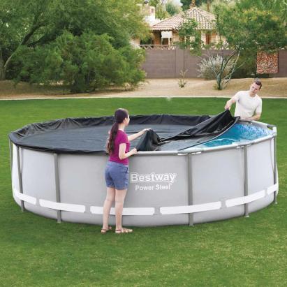 Bestway Prelată de piscină Flowclear, 427 cm GartenMobel Dekor