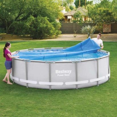 Bestway Prelată solară de piscină Flowclear, 427 cm GartenMobel Dekor